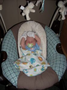 Totally going retro here.  This is Tyler as a newborn.  Yes, I know, he is absolutely adorable.
